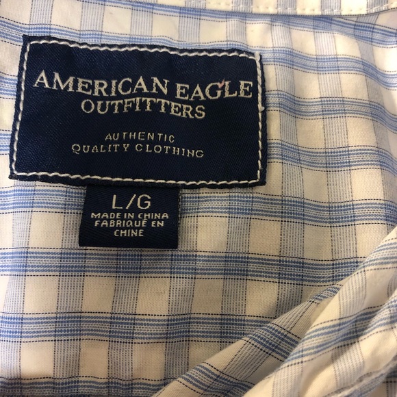 American Eagle Long Sleeve Button down shirt mens Large - Picture 5 of 7